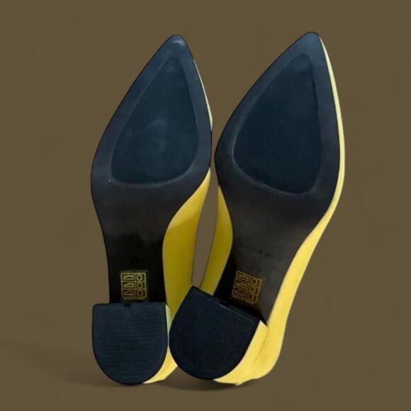 Anine Bing Chloe Yellow Leather Block Heel Boots Size 8 $450 - Picture 10 of 16